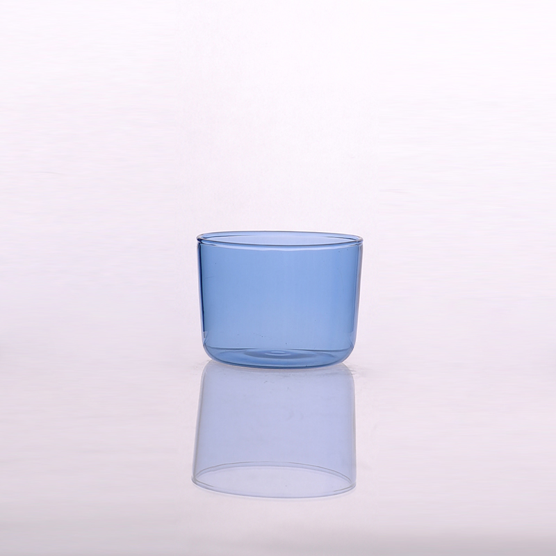蓝色高硼硅玻璃杯