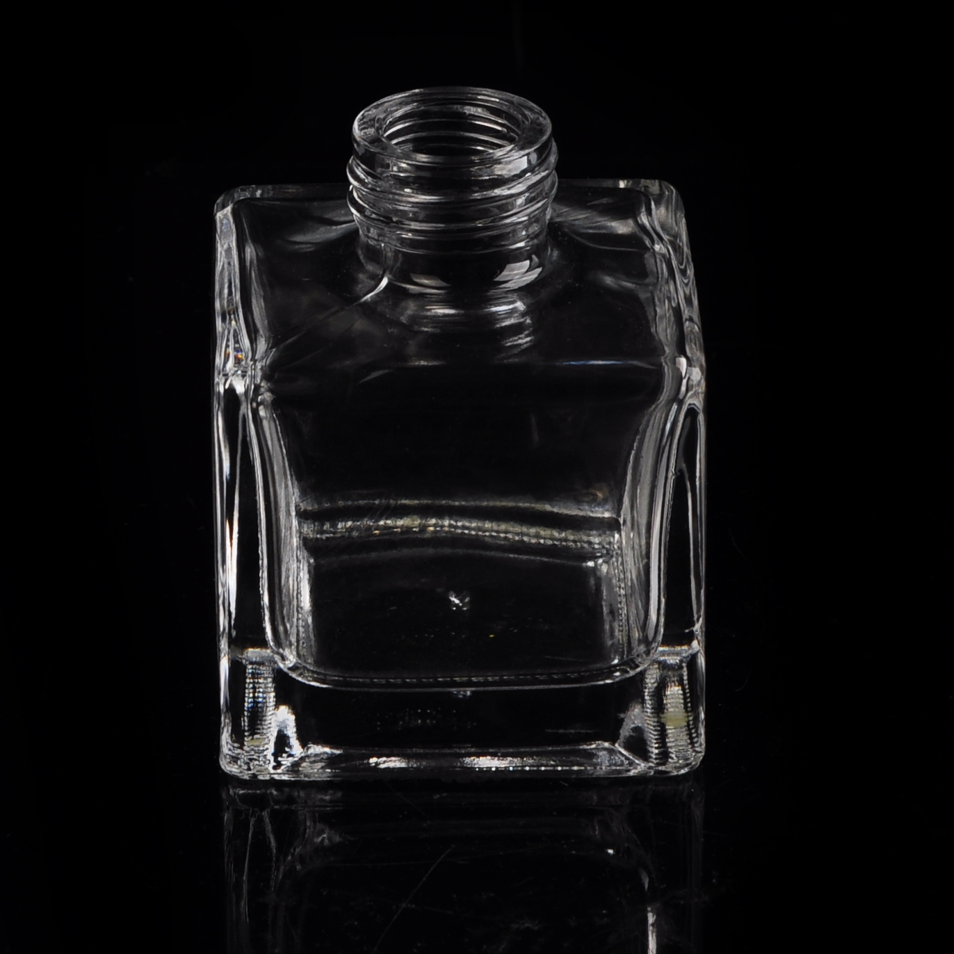 cube 100ml glass perfume bottle