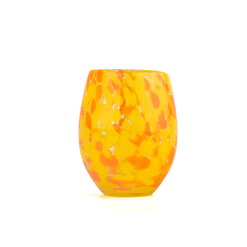 jarra de vela de vidro colorida personalizada com decoração de casa por atacado