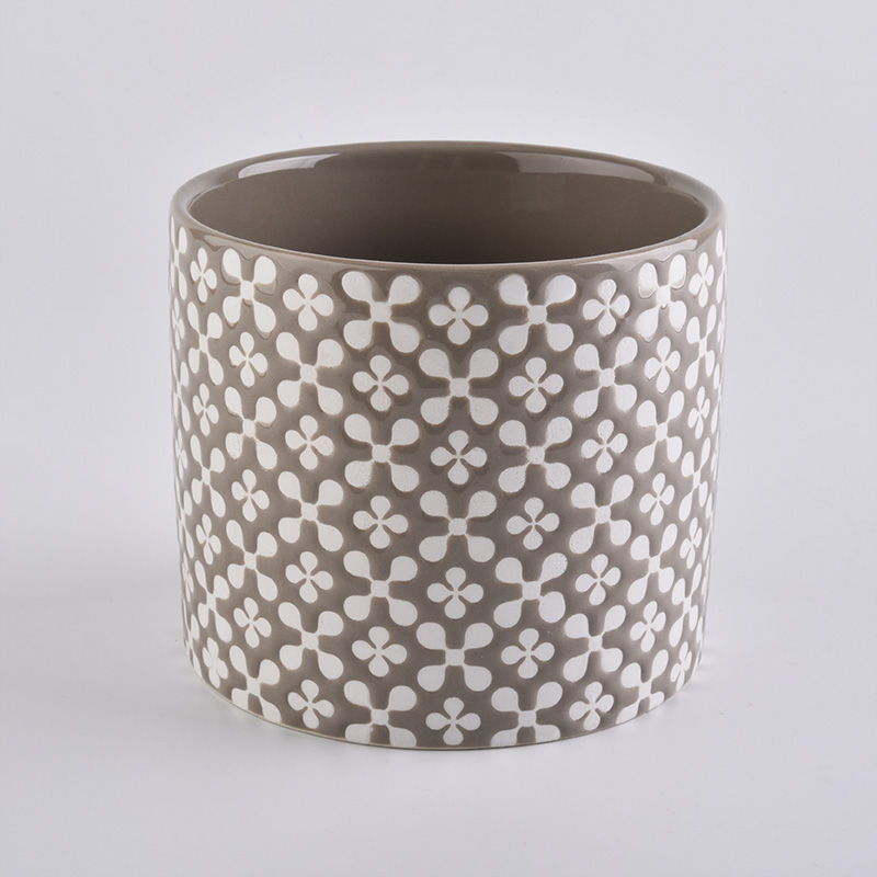Zylinder Keramik Kerzengläser für Weihnachten