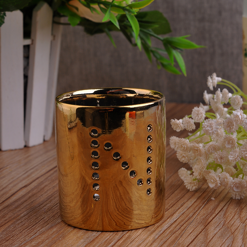 cobre galvanoplastia vela cerâmica jar