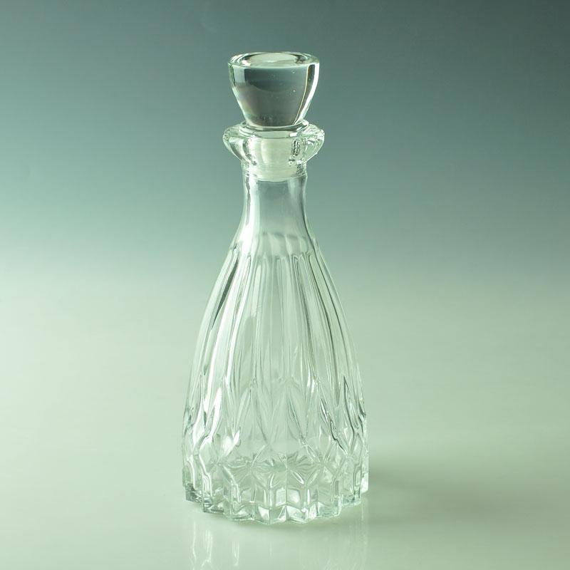 embossed pattern glass water jug