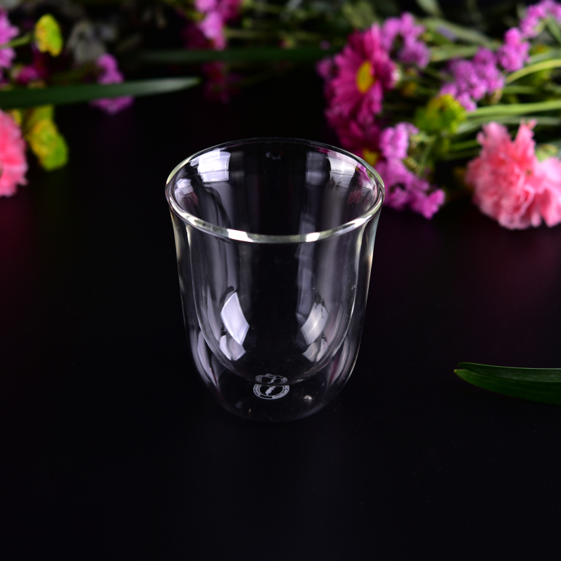 Fl 9oz 250ml Wärmedämmendes Borosilikat-Doppelwand-Trinkglas