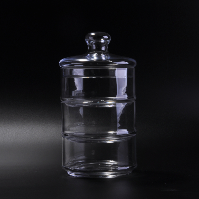 vaso di vetro di stoccaggio candela vaso smontare