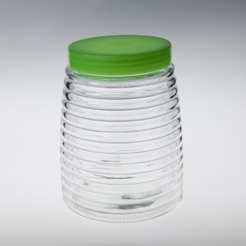 frasco de vidrio con tapa