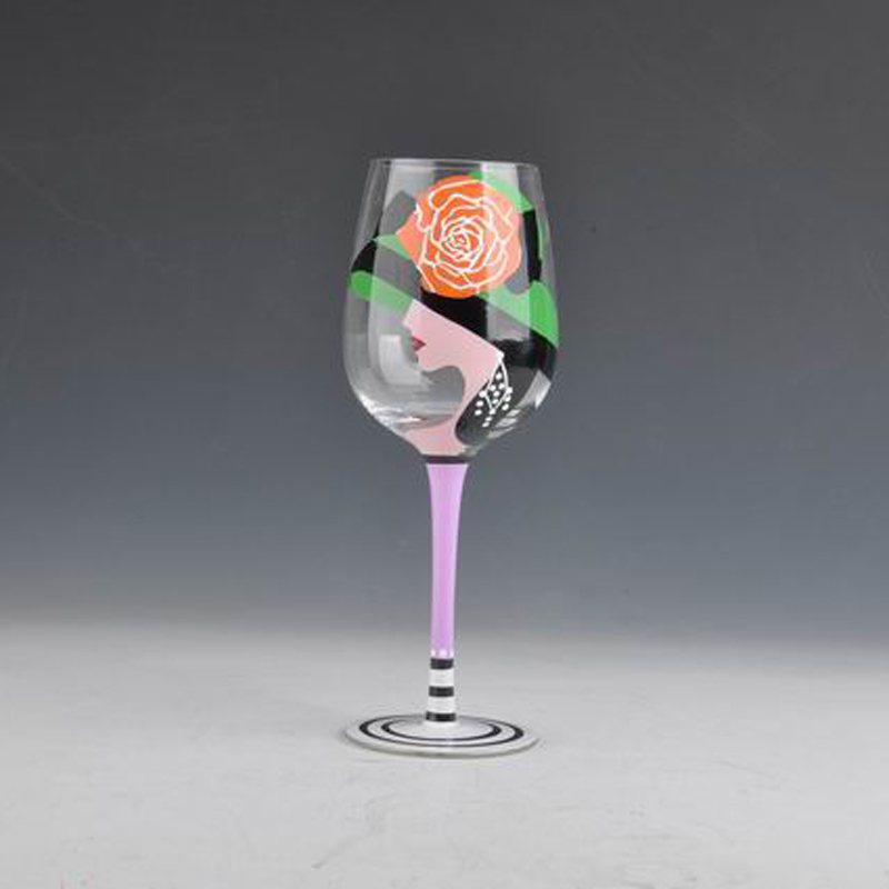 cálice de vidro vinho artesanal martini cocktail Copa pintura