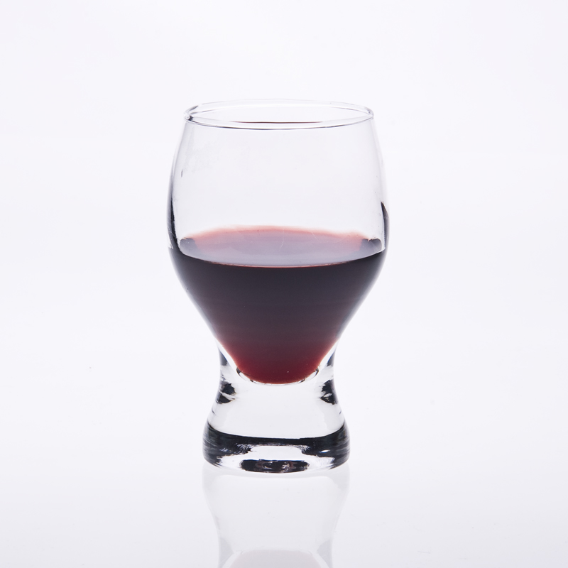 handmade red wine glass