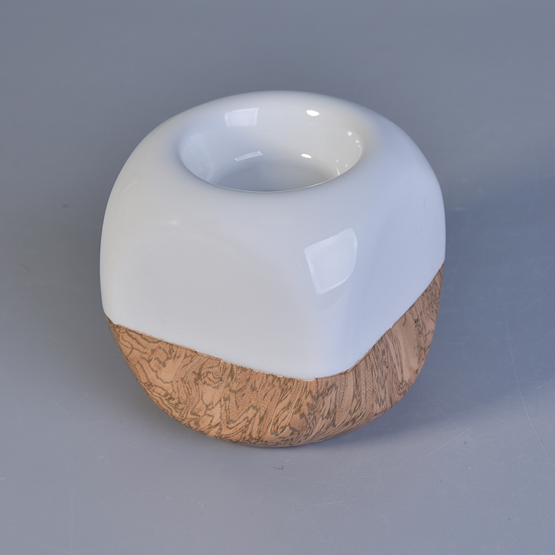 Casa deco ceramica bianca ceramica tè candele vasi