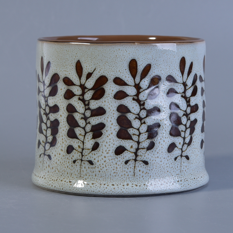 supporto della candela del fiore di ceramica decorazione domestica