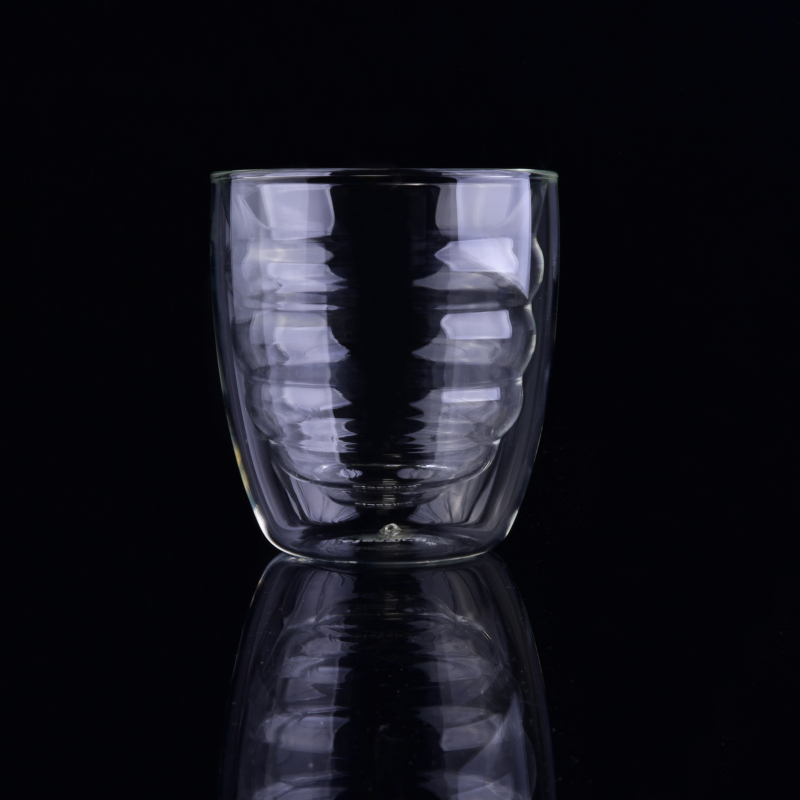 高品质双层玻璃蜜蜂杯