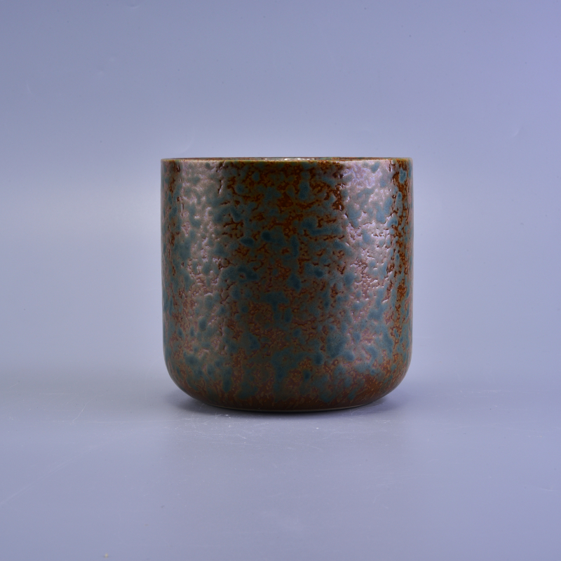 home decor round bottom ceramic candle jar