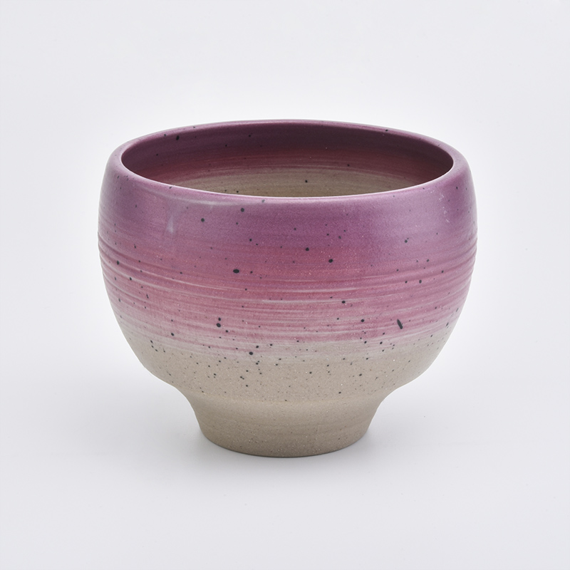 home decor round ceramic candle bowl