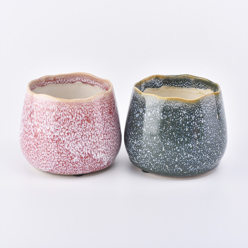 Wohnkultur gesprenkelte Keramik Kerzenhalter