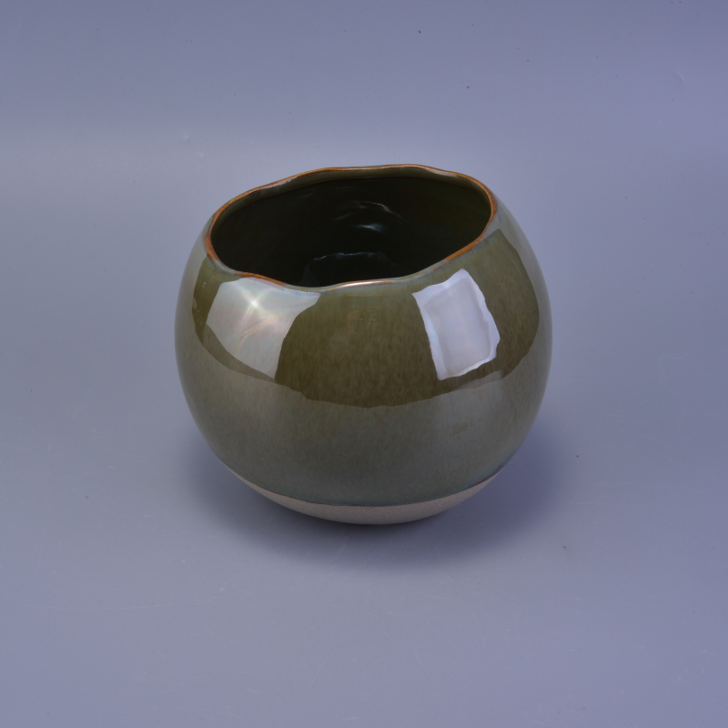 Vaso redondo de cerámica grande