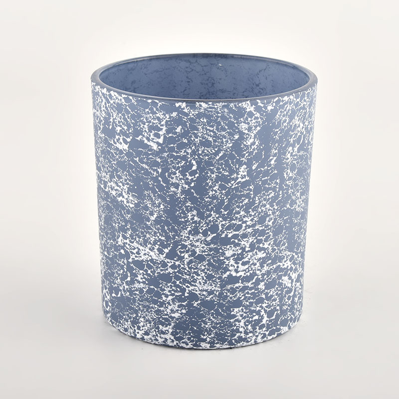 luxury blue glass candle jars wholesale