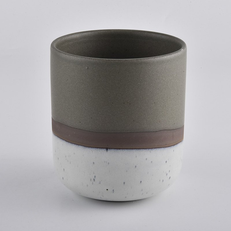 Luxuskerzenhalter aus Keramik mit rundem Boden