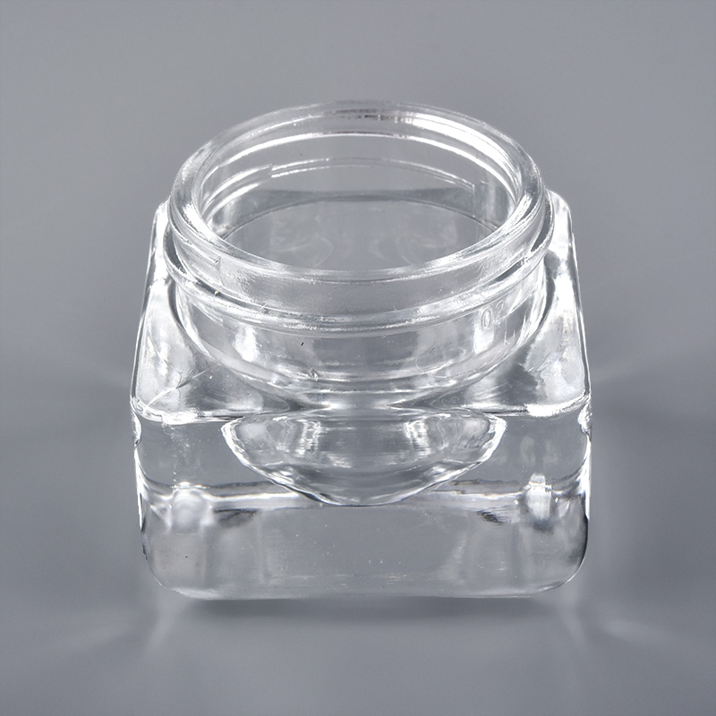 luxury empty glass cosmetic jars