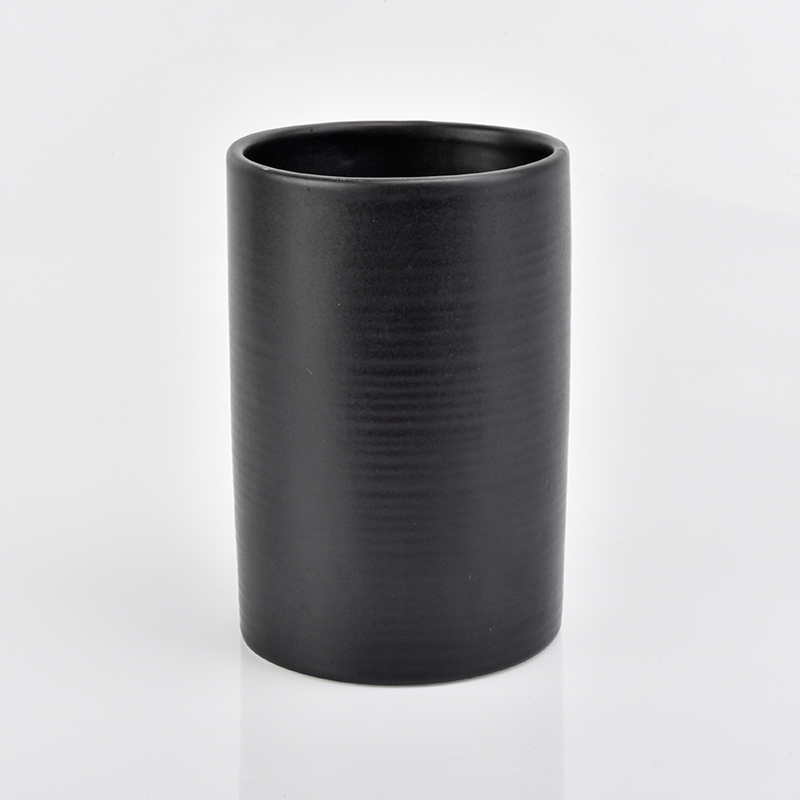 Accesorios de baño de cerámica de hotelería de lujo conjunto negro mate vaso