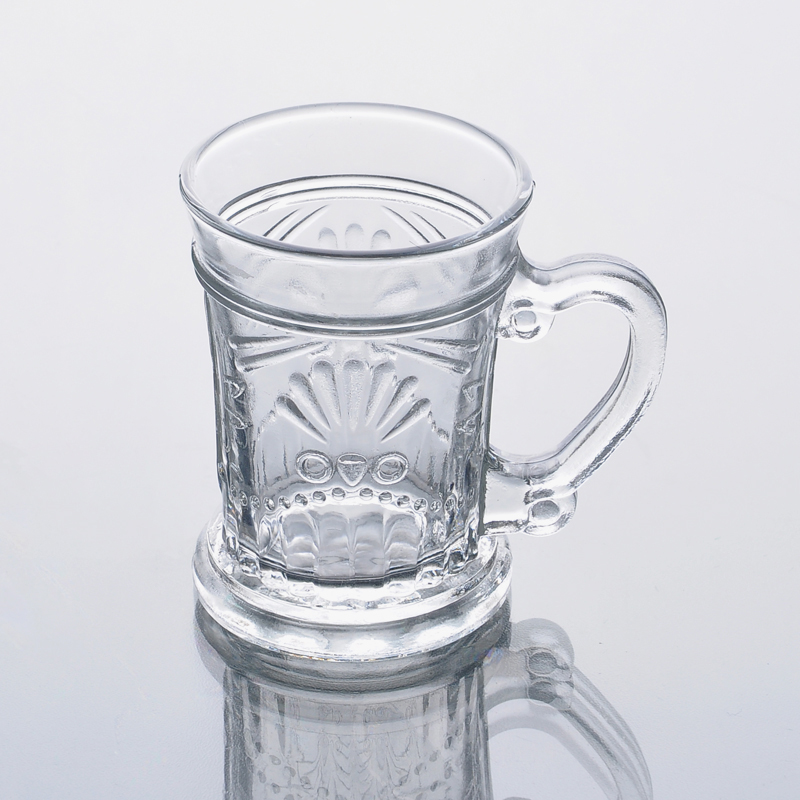 machine made glass mug