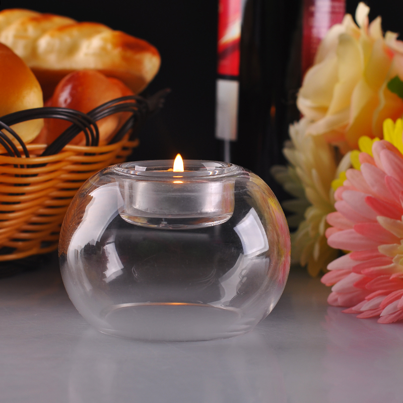 multifunktionale Teelicht Kerzenhalter aus Glas