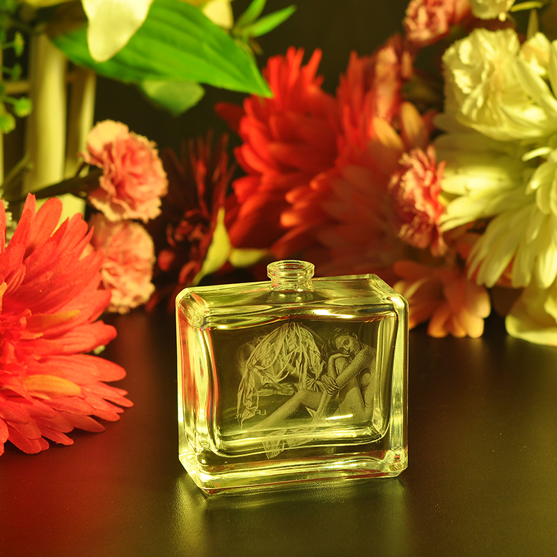 nuevas mujeres únicas personalizada forma de la botella de vidrio parfum perfume botella de perfume vacía