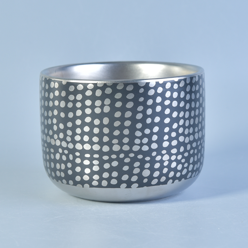 new deco electroplating ceramic candle holders