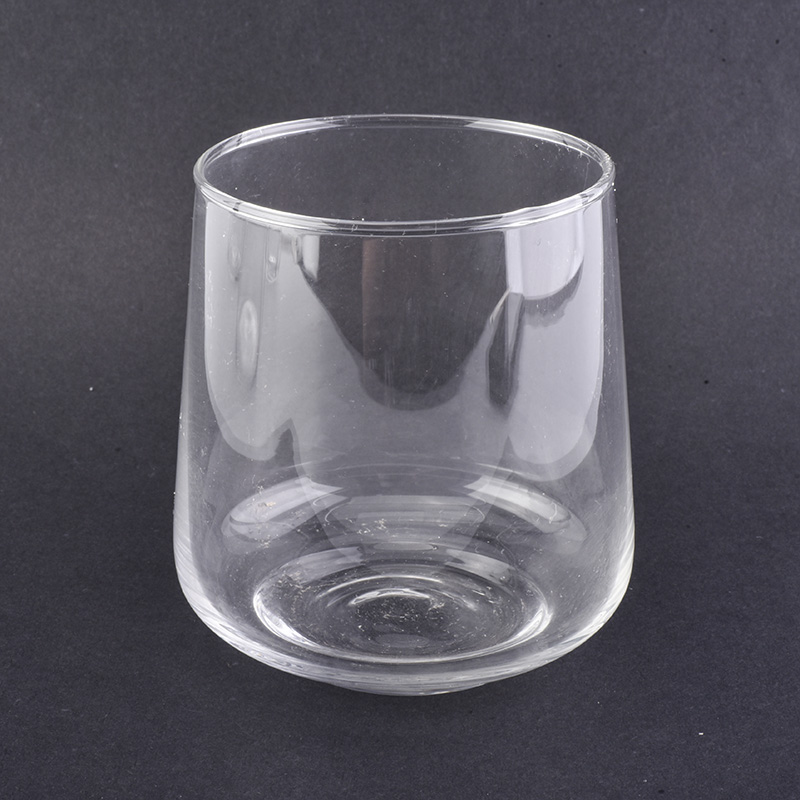 nuevo diseño hecho a mano vaso de vela de vidrio