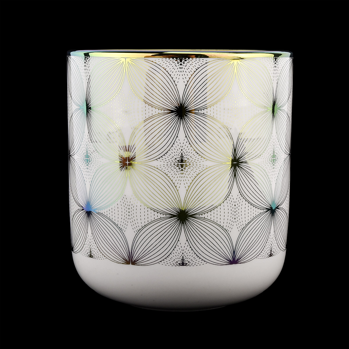 new electroplating ceramic candle jars