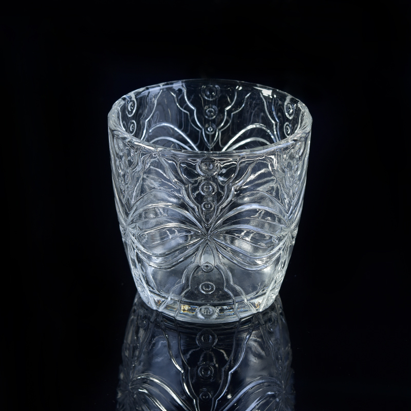 Suporte de vela votiva de vidro padrão em estoque