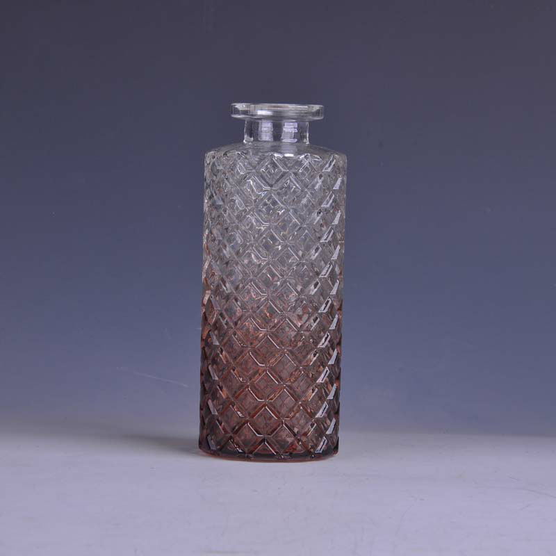 patrón de la botella de perfume de cristal redondo