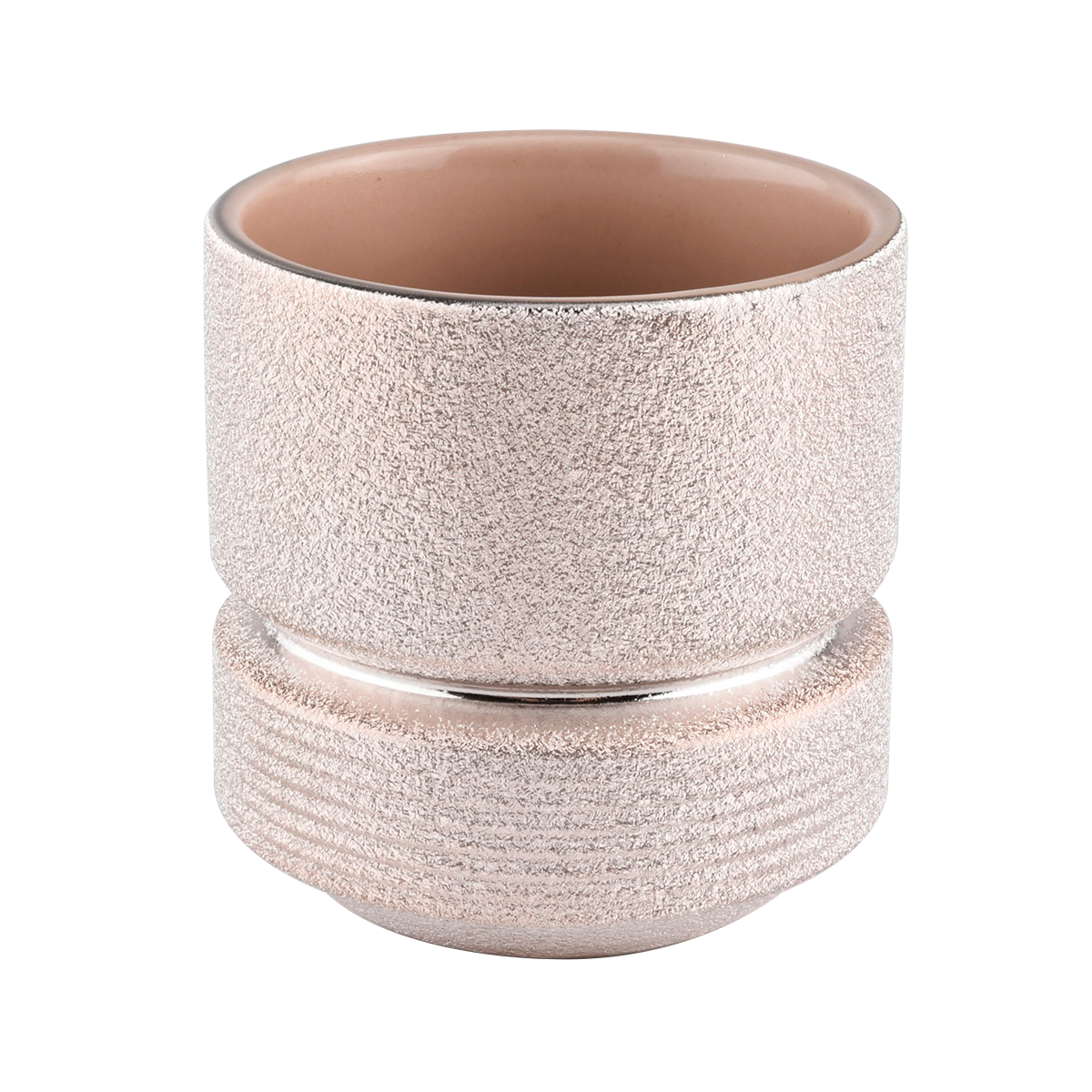 różowy prezentowy cylinder domowy dekoracyjny ceramiczny słoik świecy