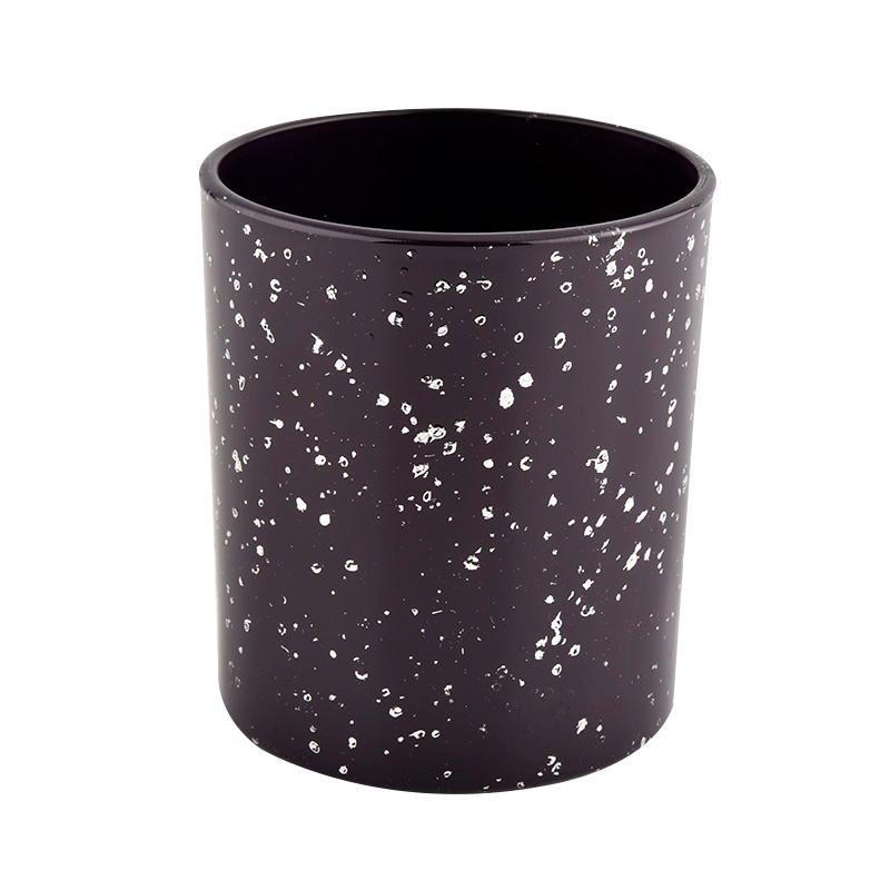 фиолетовые стеклянные сосуды для свечей с домашним украшением оптом