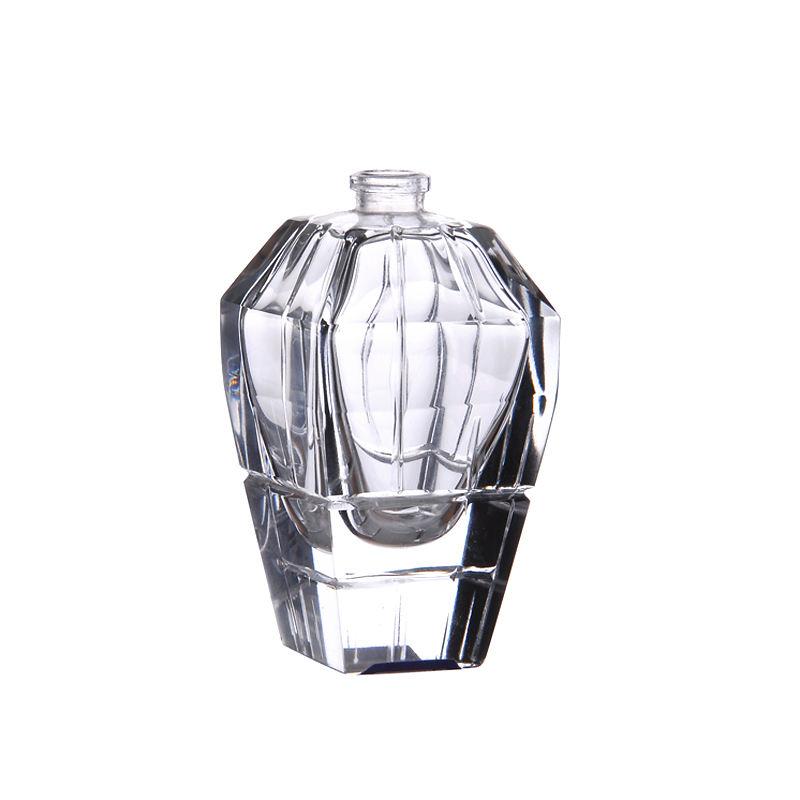 Botella de perfume del vidrio cristalino del pulimento de la calidad