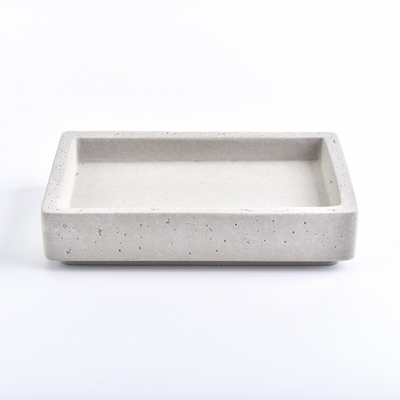 Plaques de béton organique rectangle pour savon pour salle de bain