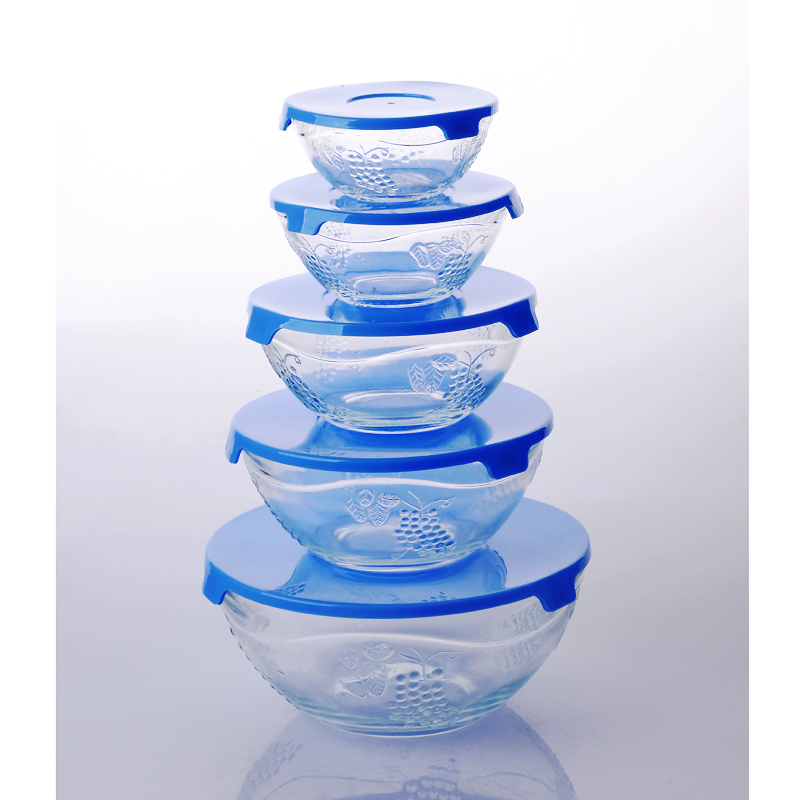 round dinnerware sealed glass bowls