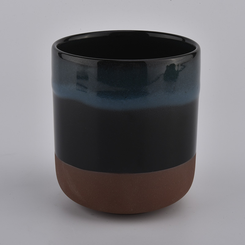 沙效果15oz陶瓷蜡烛罐受欢迎