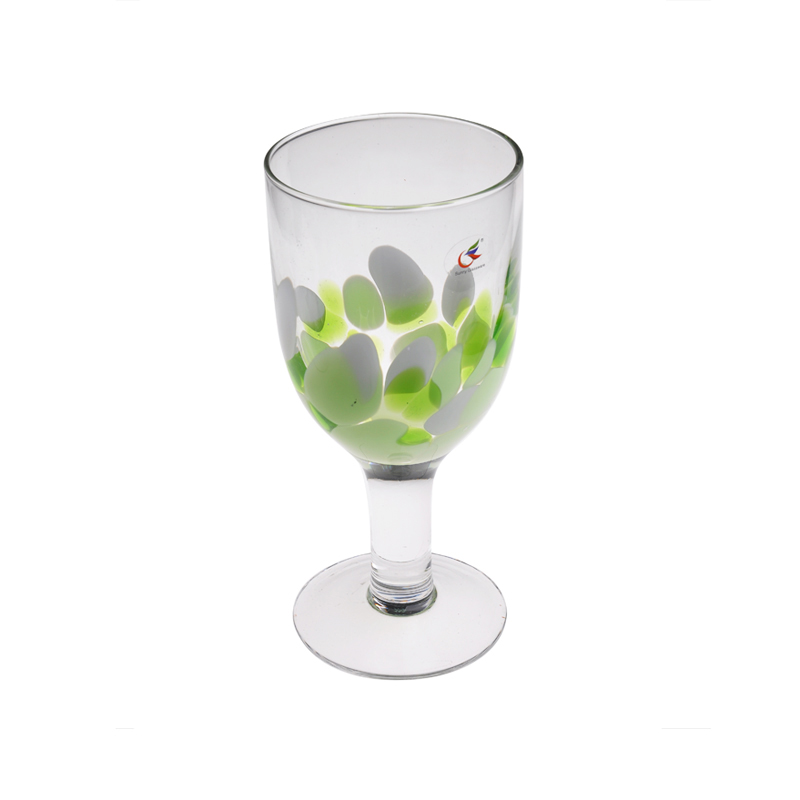 écran de soie peint verre à martini