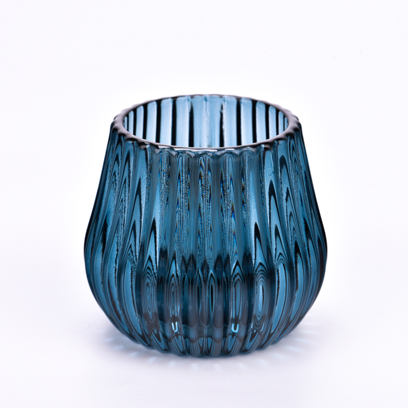 Kleinkapazität Glaskerzenglas Custom Farbglasgefäße Lieferant