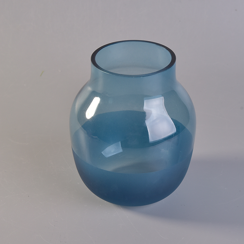 candelabros de vidrio esmerilado liso o botella difusa
