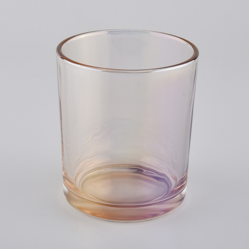 natryskiwanie kolorowych szklanych słoików do świec od Sunny Glassware