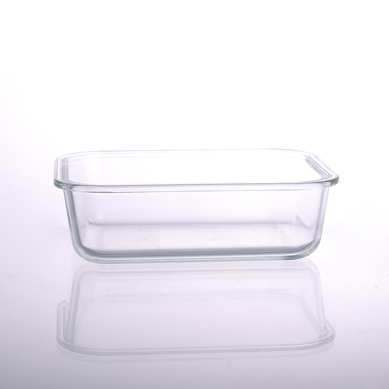 quadratischen Glasbehälter