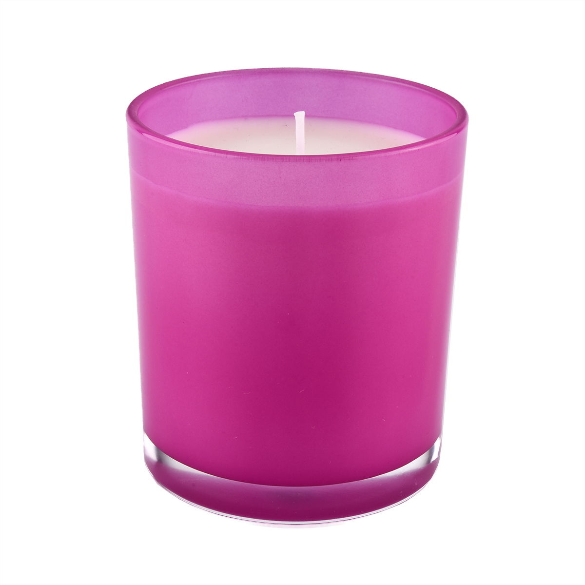 半透明豪华ombre粉红色蜡烛罐