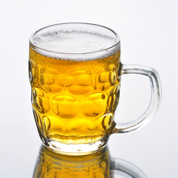 vaso de cerveza transparente / gran capacidad de jarra de cerveza de vidrio