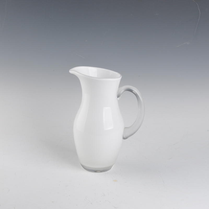 white glass water jug