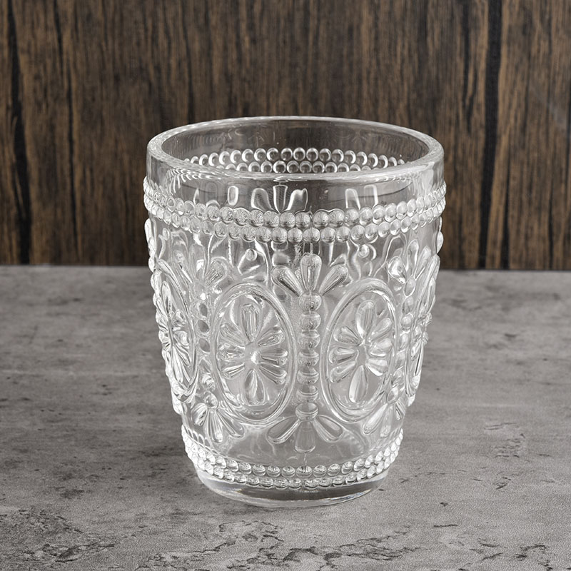 批发10盎司豪华定制的玻璃蜡烛罐，用于家用装饰