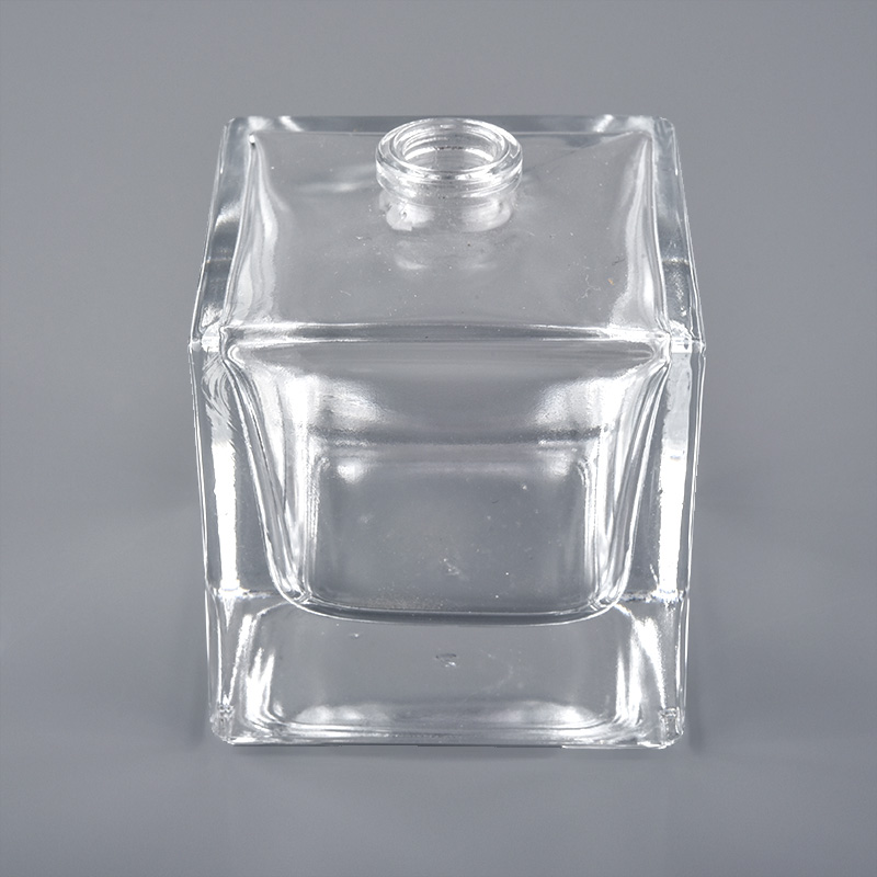 Оптовая 20 мл 25 мл квадратная форма винтовая стеклянная бутылка для духов