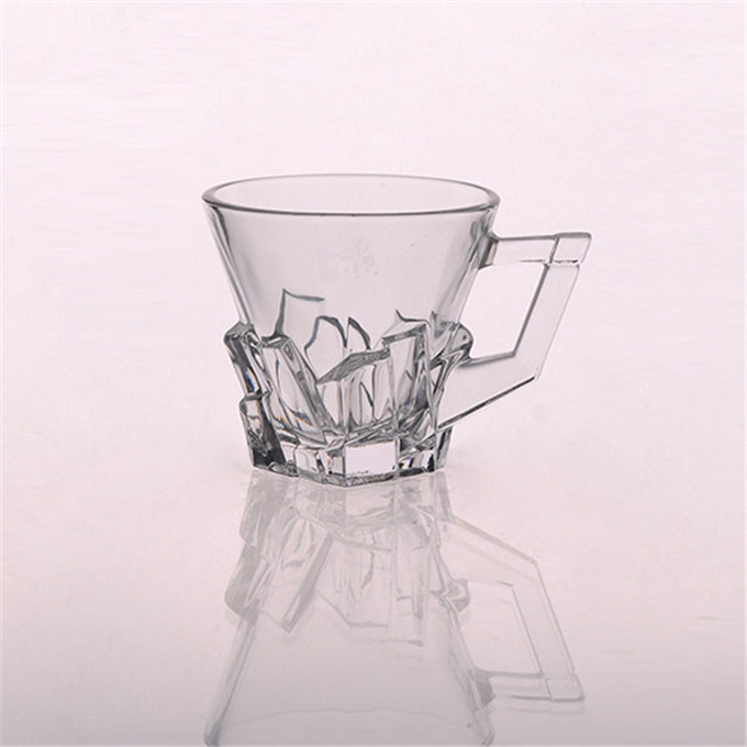 venta al por mayor claro vaso de cristal / beber taza de cristal con mango