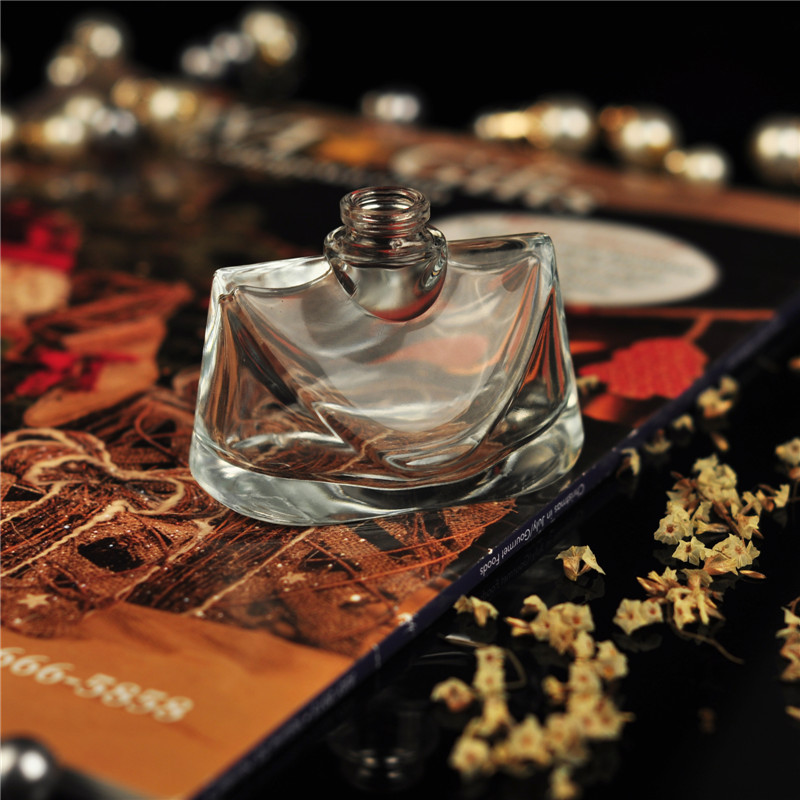 Novo design atacado da personalização fantasia frasco de perfume de vidro vazio
