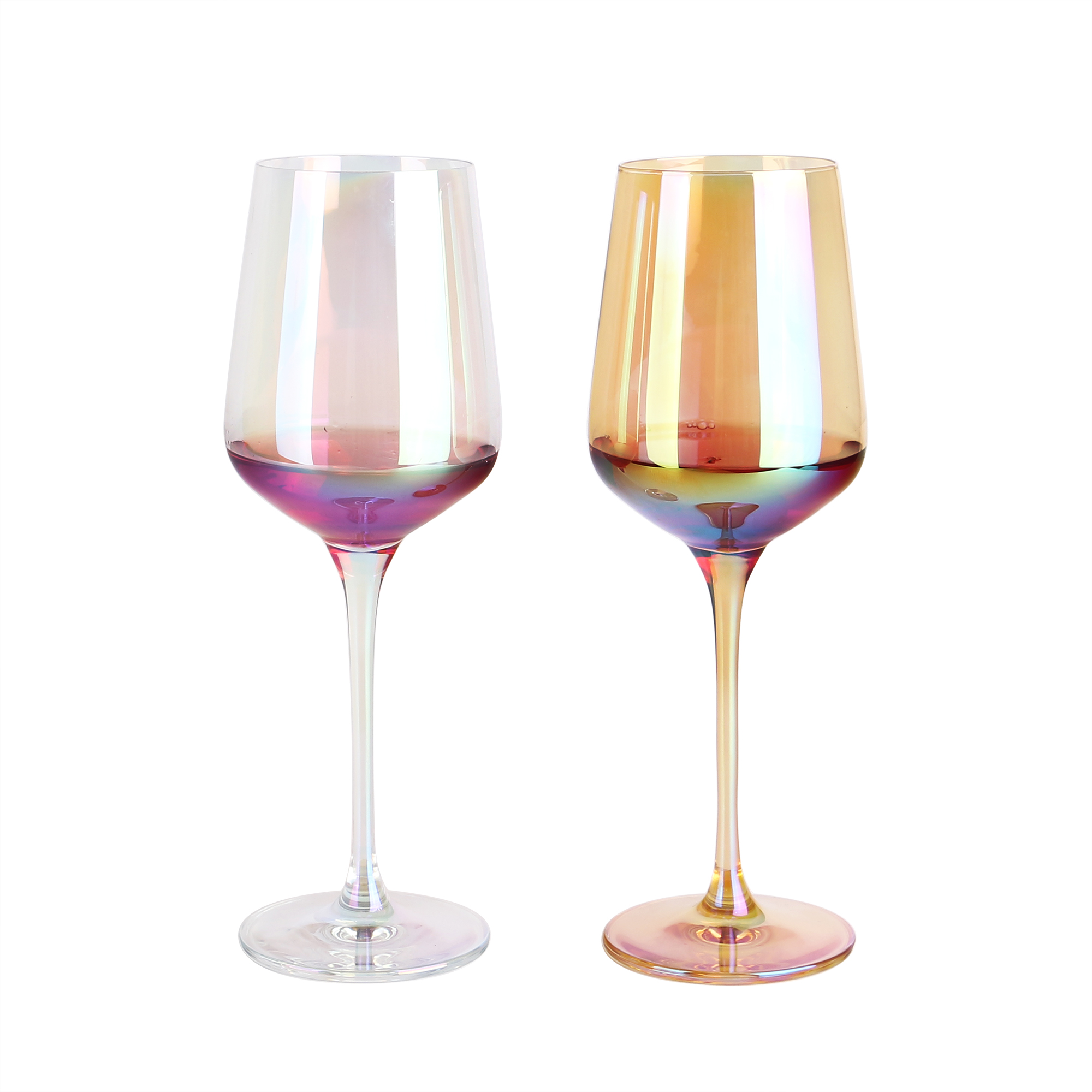 02 vidros de vinho coloridos por atacado