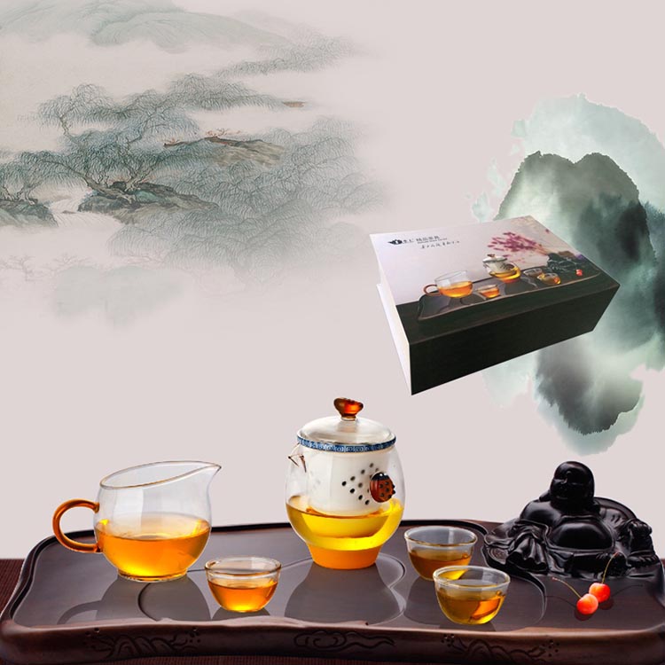 2016 china más reciente diseño té claro resistente al calor pote vidrio té taza cristal surtidor de la taza